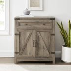 Meuble d'appoint Middlebrook 30 pouces, style porte de grange rustique