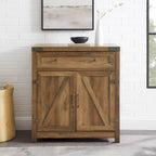 Meuble d'appoint Middlebrook 30 pouces, style porte de grange rustique