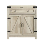Meuble d'appoint Middlebrook 30 pouces, style porte de grange rustique