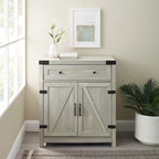 Meuble d'appoint Middlebrook 30 pouces, style porte de grange rustique