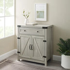 Meuble d'appoint Middlebrook 30 pouces, style porte de grange rustique