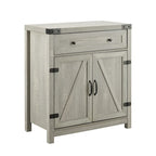 Meuble d'appoint Middlebrook 30 pouces, style porte de grange rustique