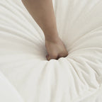 Canapé sectionnel modulable en L 5 places avec pouf, revêtement en chenille