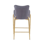 Christopher Knight Home - Tabouret de comptoir moderne en velours rembourré Jasars avec structure en métal