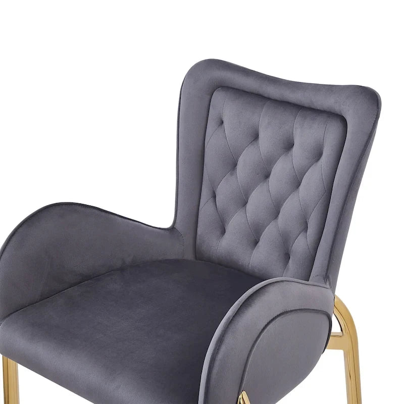 Christopher Knight Home - Tabouret de comptoir moderne en velours rembourré Jasars avec structure en métal