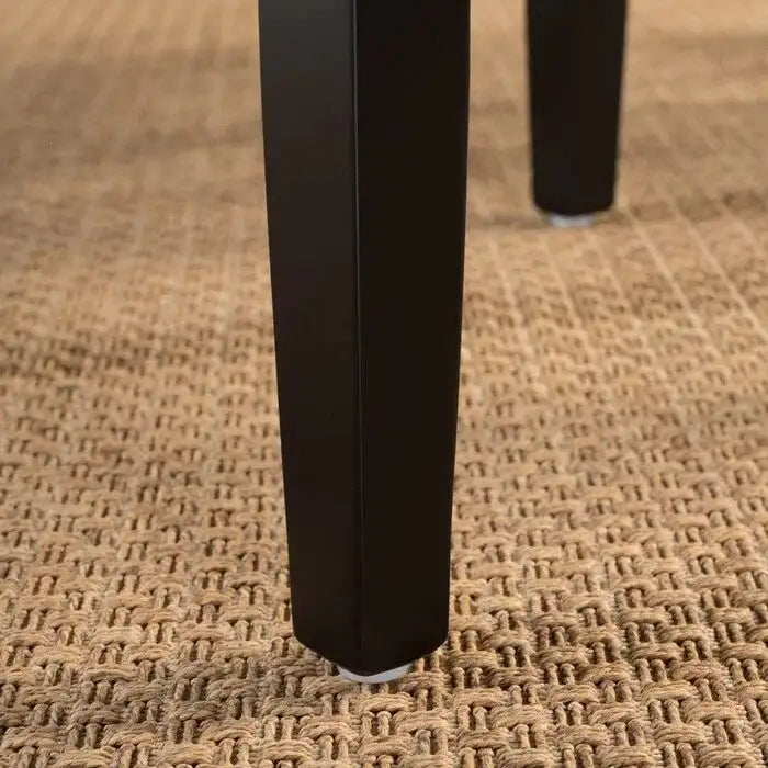 Lot de 2 tabourets de bar modernes 26,75" avec siège en cuir, design sans dossier, pieds en bois massif pour bar, salle à manger, salon