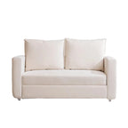 Loveseat, 2-in-1 Sofa Bed Couch with Pull Out Bed, Futon Couch with Adjustable Armrests, Sofas for Living Room, Bedroom