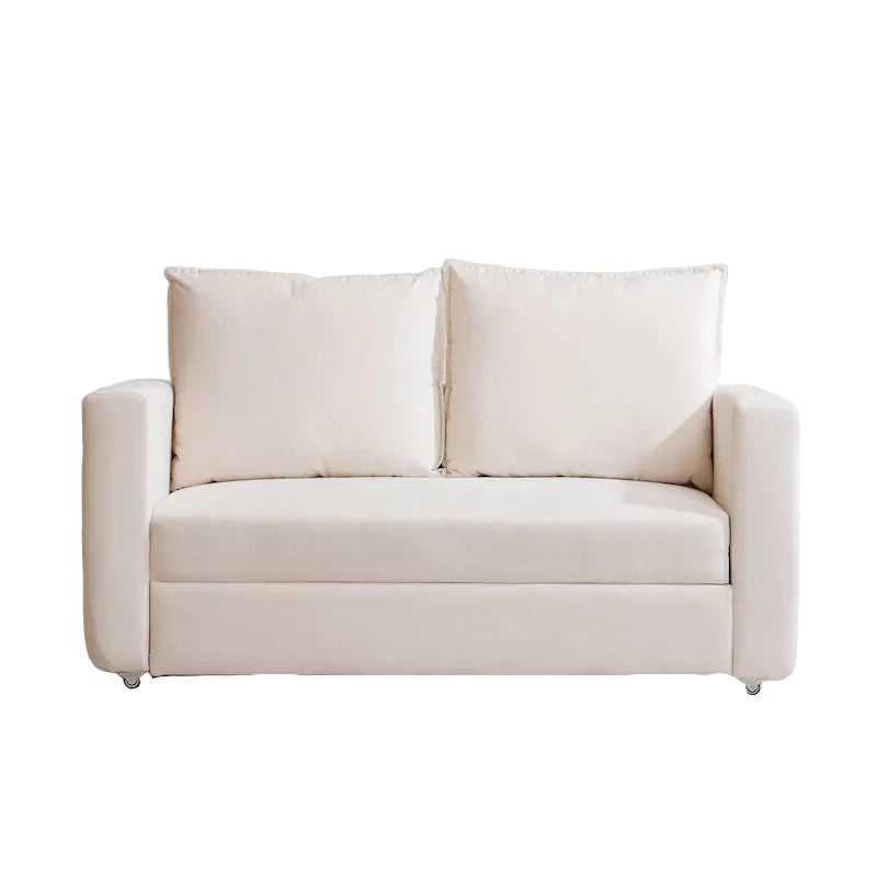 Loveseat, 2-in-1 Sofa Bed Couch with Pull Out Bed, Futon Couch with Adjustable Armrests, Sofas for Living Room, Bedroom