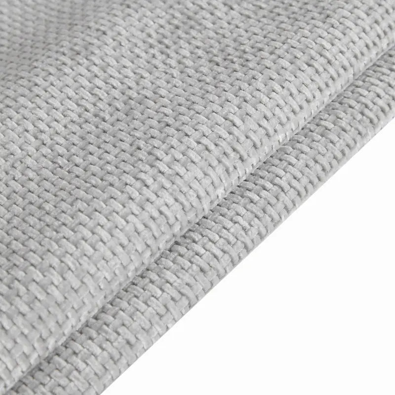 Canapé d'angle en chenille en forme de L avec méridienne et 2 oreillers