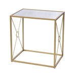 Table d'appoint en métal doré de style transitionnel Lanfranco de SEI Furniture