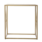Table d'appoint en métal doré de style transitionnel Lanfranco de SEI Furniture