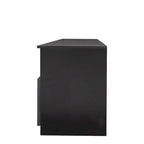 Meuble TV minimaliste moderne noir, meuble de rangement, 3 tiroirs, pour téléviseur 80 pouces - 41 x 180 x 53 cm