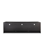 Meuble TV minimaliste moderne noir, meuble de rangement, 3 tiroirs, pour téléviseur 80 pouces - 41 x 180 x 53 cm