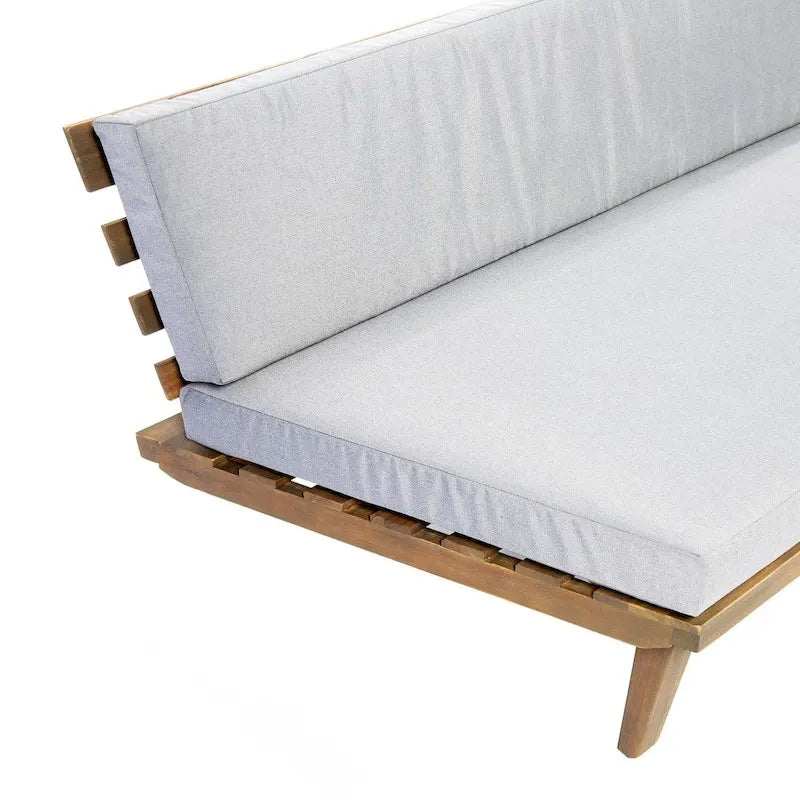 Ensemble sectionnel 4 pièces en bois en V minimaliste Eulah par Christopher Knight Home