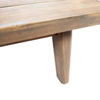 Ensemble sectionnel 4 pièces en bois en V minimaliste Eulah par Christopher Knight Home