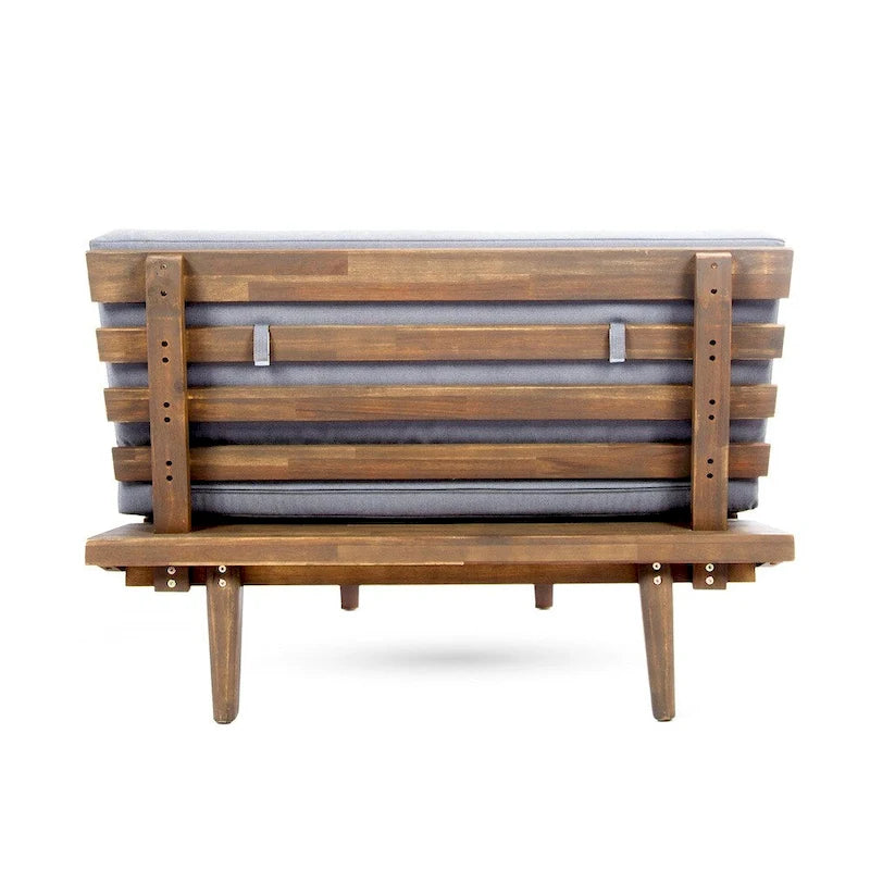 Ensemble sectionnel 4 pièces en bois en V minimaliste Eulah par Christopher Knight Home