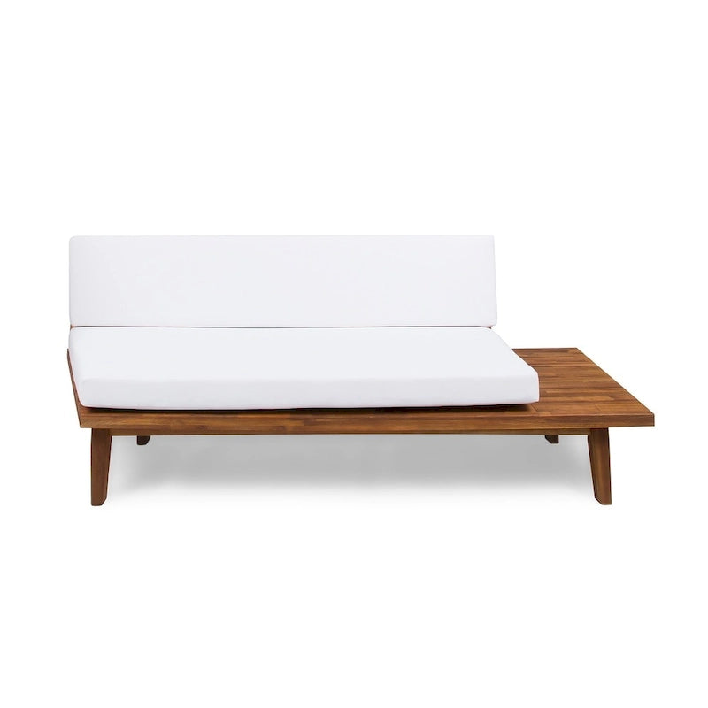 Ensemble sectionnel 4 pièces en bois en V minimaliste Eulah par Christopher Knight Home