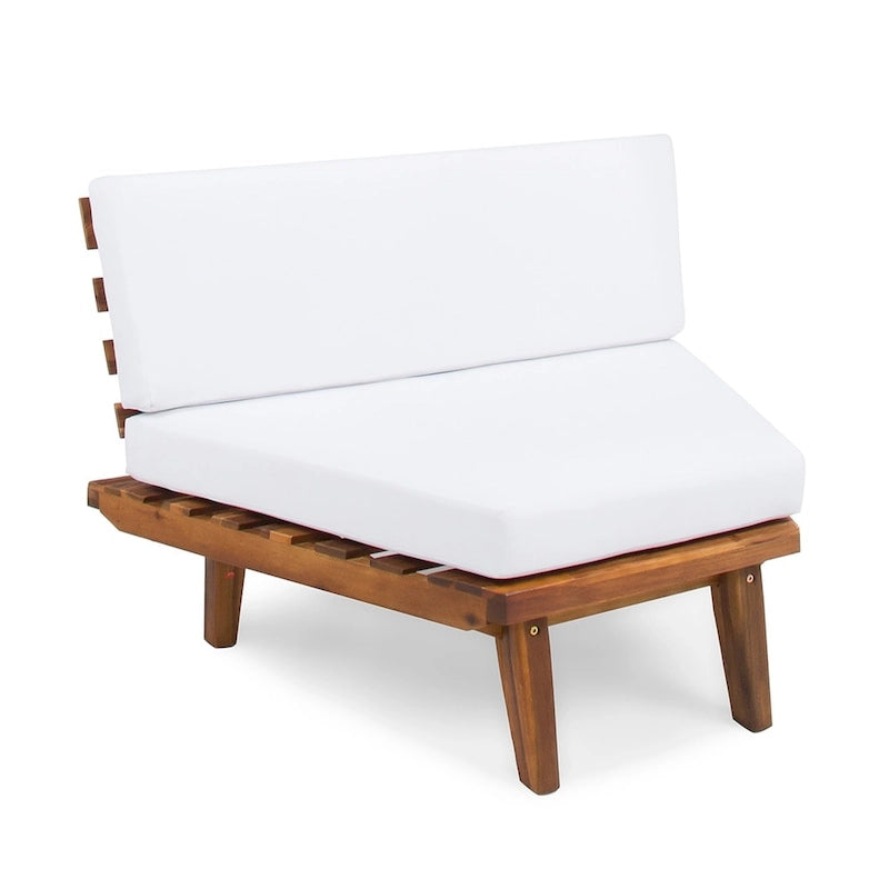 Ensemble sectionnel 4 pièces en bois en V minimaliste Eulah par Christopher Knight Home