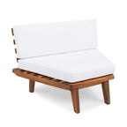 Ensemble sectionnel 4 pièces en bois en V minimaliste Eulah par Christopher Knight Home