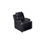 Fauteuil inclinable de luxe pour enfants avec repose-pieds, appuie-tête et 2 porte-gobelets, en microfibre, pour les enfants de 3 ans et plus