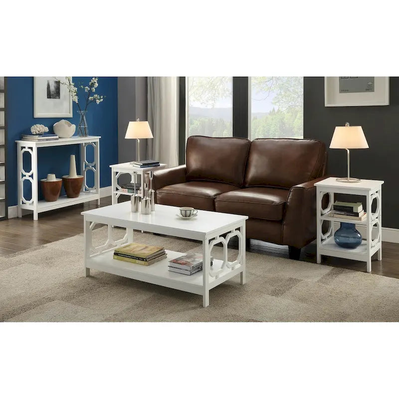 Convenience Concepts Table Console Omega avec Étagère