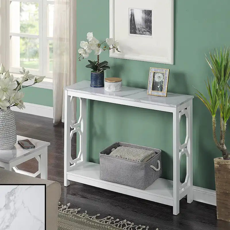 Convenience Concepts Table Console Omega avec Étagère