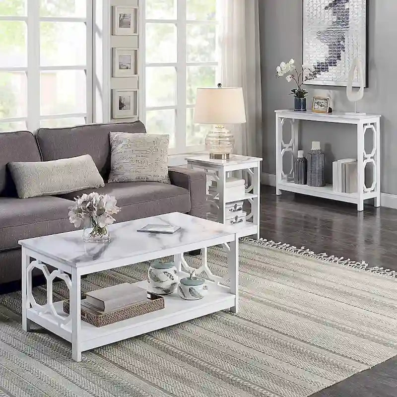 Convenience Concepts Table Console Omega avec Étagère