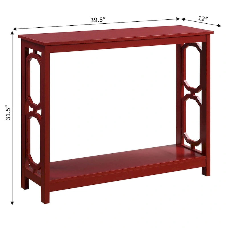 Convenience Concepts Table Console Omega avec Étagère
