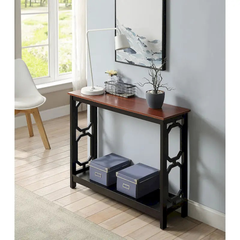 Convenience Concepts Table Console Omega avec Étagère