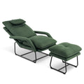Fauteuil inclinable MCombo avec ottoman, fauteuils avec dossier réglable pour salon chambre, tissu Leathaire 4233