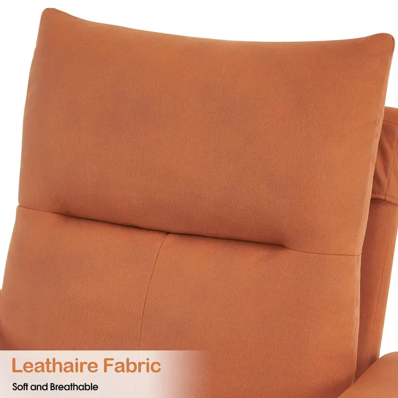 Fauteuil inclinable MCombo avec ottoman, fauteuils avec dossier réglable pour salon chambre, tissu Leathaire 4233