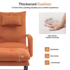 Fauteuil inclinable MCombo avec ottoman, fauteuils avec dossier réglable pour salon chambre, tissu Leathaire 4233