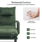 Fauteuil inclinable MCombo avec ottoman, fauteuils avec dossier réglable pour salon chambre, tissu Leathaire 4233