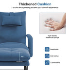 Fauteuil inclinable MCombo avec ottoman, fauteuils avec dossier réglable pour salon chambre, tissu Leathaire 4233