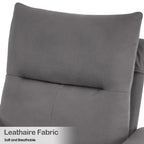 Fauteuil inclinable MCombo avec ottoman, fauteuils avec dossier réglable pour salon chambre, tissu Leathaire 4233