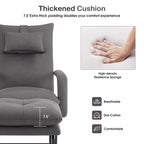 Fauteuil inclinable MCombo avec ottoman, fauteuils avec dossier réglable pour salon chambre, tissu Leathaire 4233