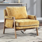 Fauteuil d'appoint décontracté en chenille, style moderne du milieu du siècle, 30 W