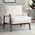 Fauteuil d'appoint décontracté en chenille, style moderne du milieu du siècle, 30 W