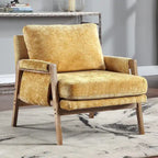 Fauteuil d'appoint décontracté en chenille, style moderne du milieu du siècle, 30 W