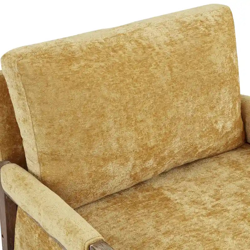 Fauteuil d'appoint décontracté en chenille, style moderne du milieu du siècle, 30 W