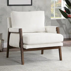 Fauteuil d'appoint décontracté en chenille, style moderne du milieu du siècle, 30 W