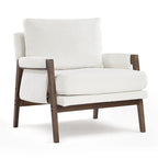 Fauteuil d'appoint décontracté en chenille, style moderne du milieu du siècle, 30 W