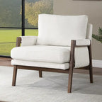 Fauteuil d'appoint décontracté en chenille, style moderne du milieu du siècle, 30 W