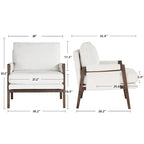 Fauteuil d'appoint décontracté en chenille, style moderne du milieu du siècle, 30 W