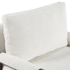 Fauteuil d'appoint décontracté en chenille, style moderne du milieu du siècle, 30 W