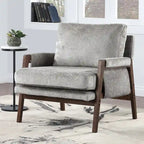Fauteuil d'appoint décontracté en chenille, style moderne du milieu du siècle, 30 W