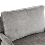 Fauteuil d'appoint décontracté en chenille, style moderne du milieu du siècle, 30 W