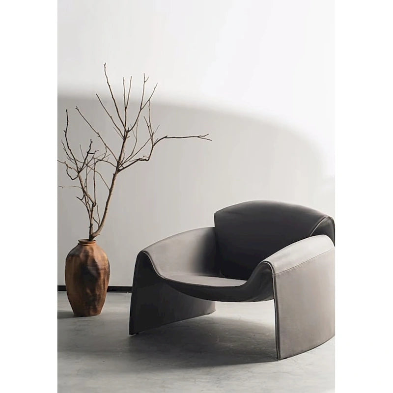Fauteuil en cuir végétalien Larchmere
