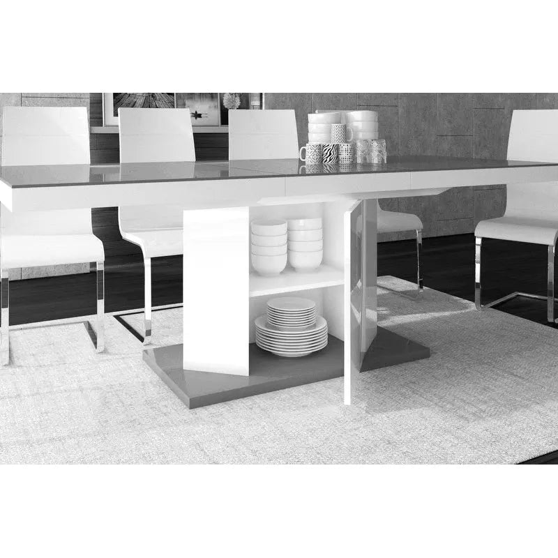 Table à manger extensible MIAGO avec rangement