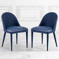 Chaises de salle à manger entièrement assemblées en cuir microfibre, lot de 2 - 22.44P x 18.5L x 32.28H